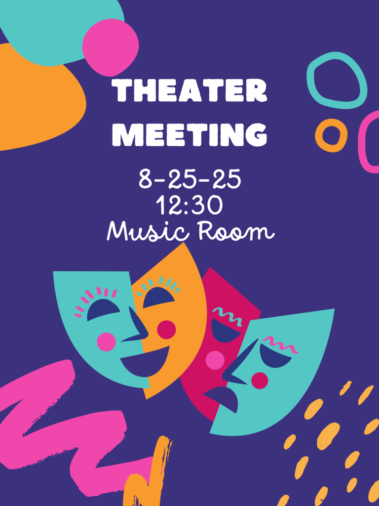 Saturated Blue Children's Theater Advertisement Poster