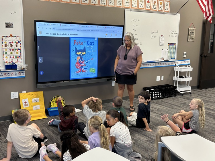 Reading Pete the Cat for Reading class  