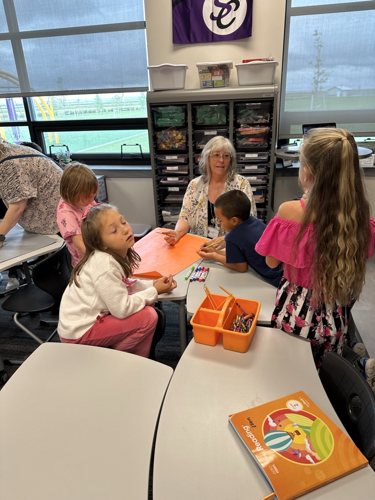 Students making posters for persuasive writing.
