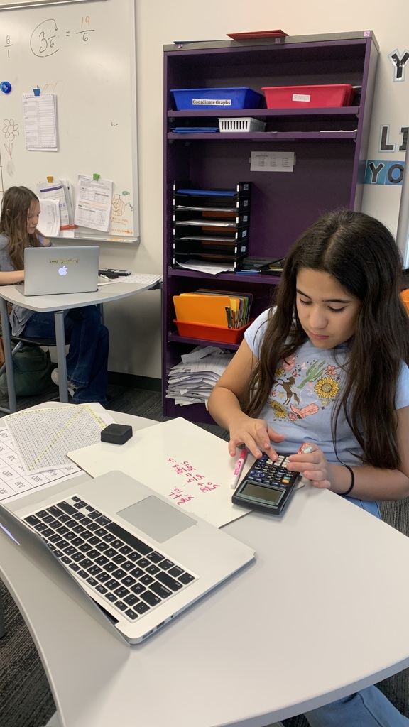 another student working independently