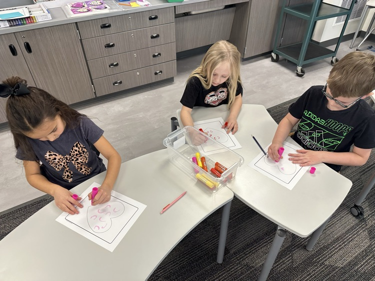 Learning about warm and cool colors with Mrs. A.