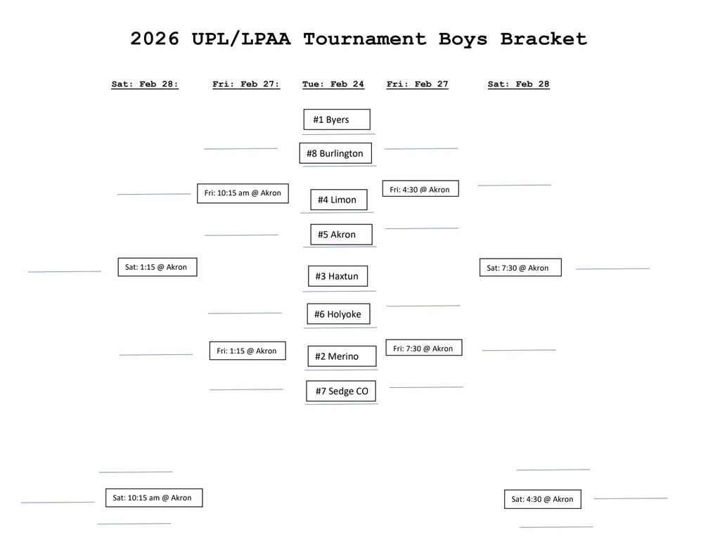 Boys bracket