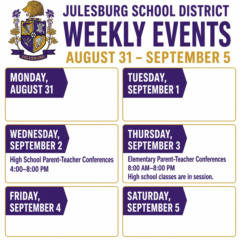 Events for the week