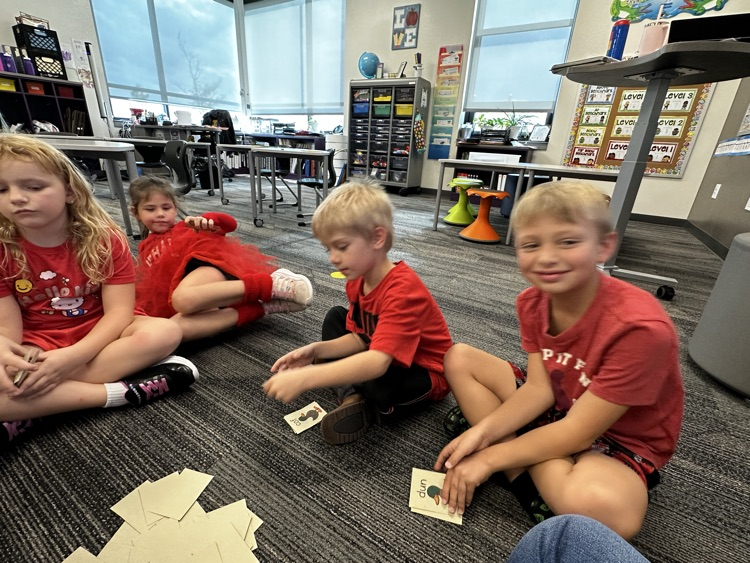 playing duck, duck, goose with nonsense words