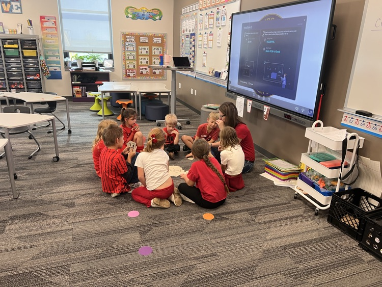 playing duck, duck, goose with nonsense words.