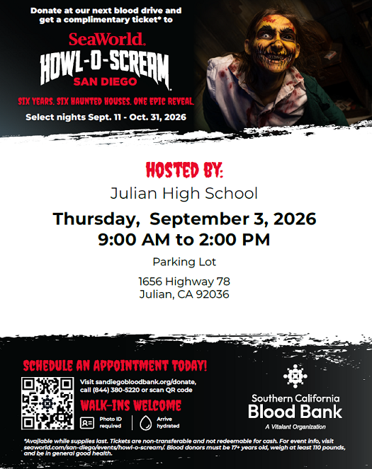 JUHSD Sept Blood Drive