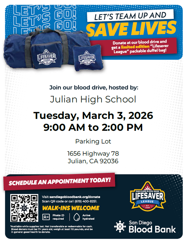 March 2026 Blood Drive