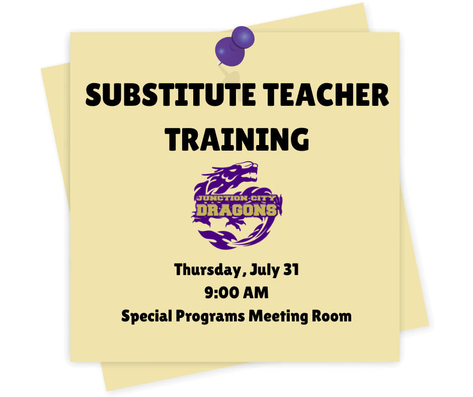 Reminder for Sub Training