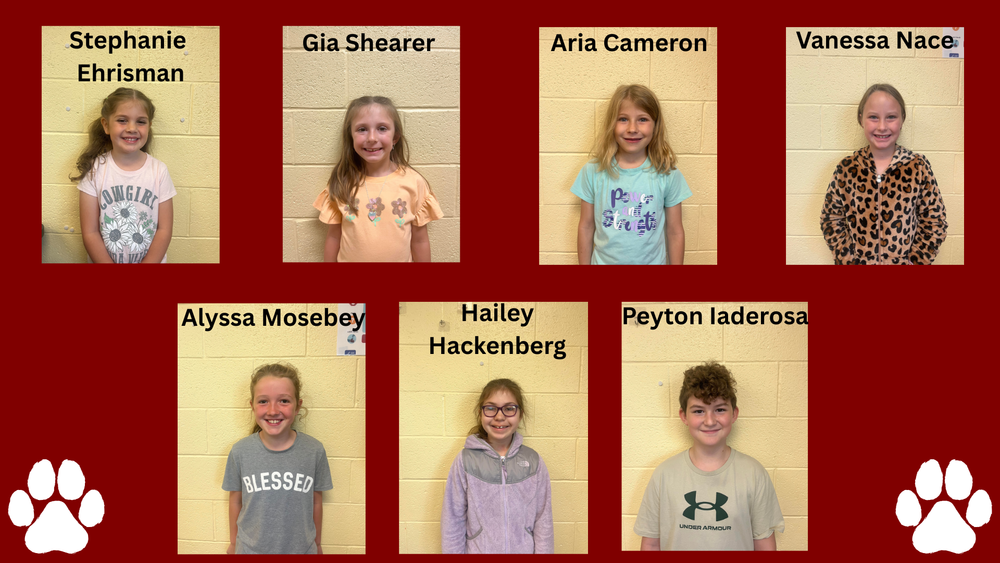 September Student's of the Month