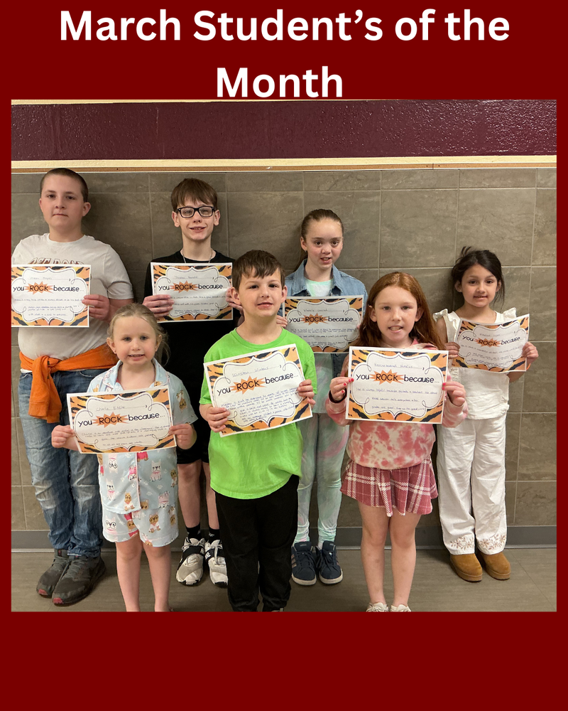 March Student's of the Month