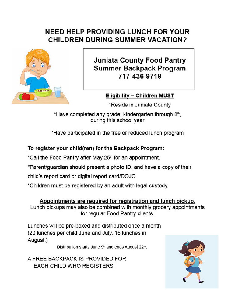 Summer Backpack Program