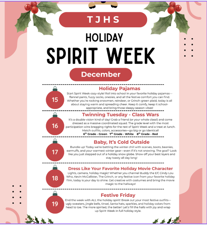 Holiday Spirit Week