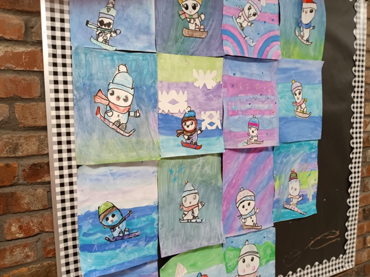 snowboarding penguins