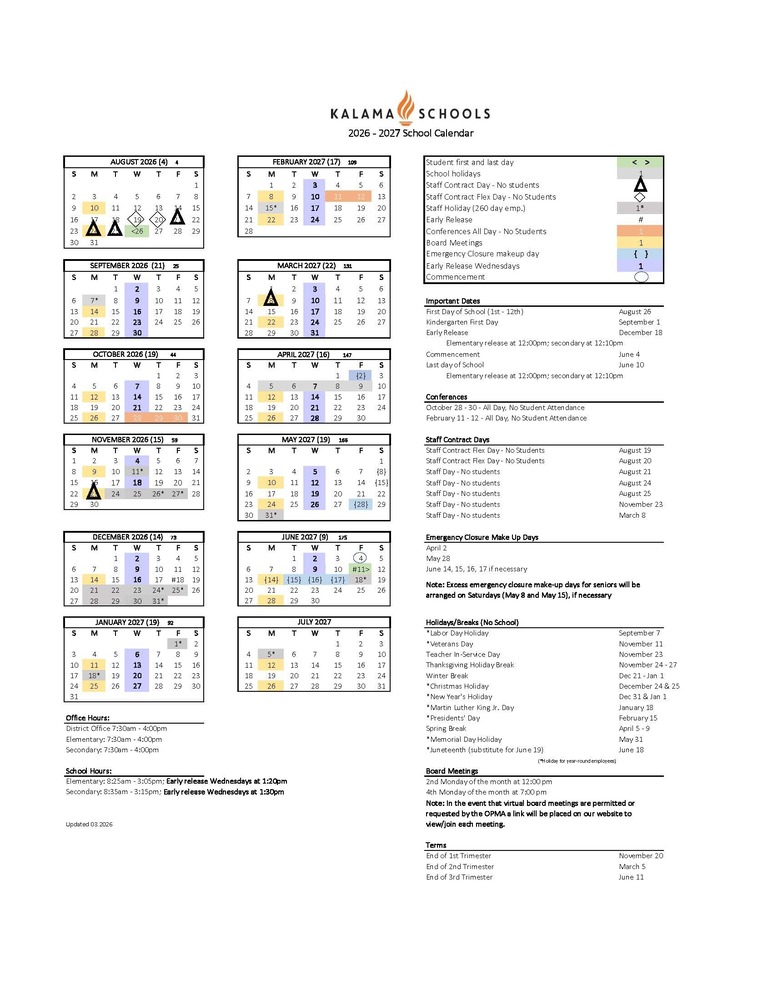 2026 Calendar