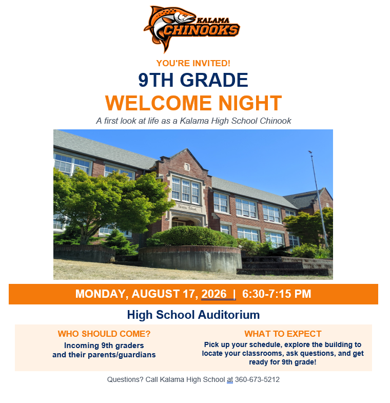 9th Grade Welcome