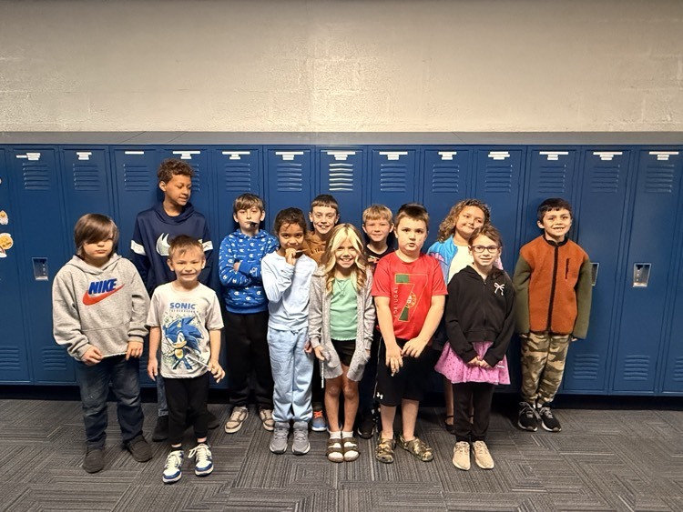 children in hallway