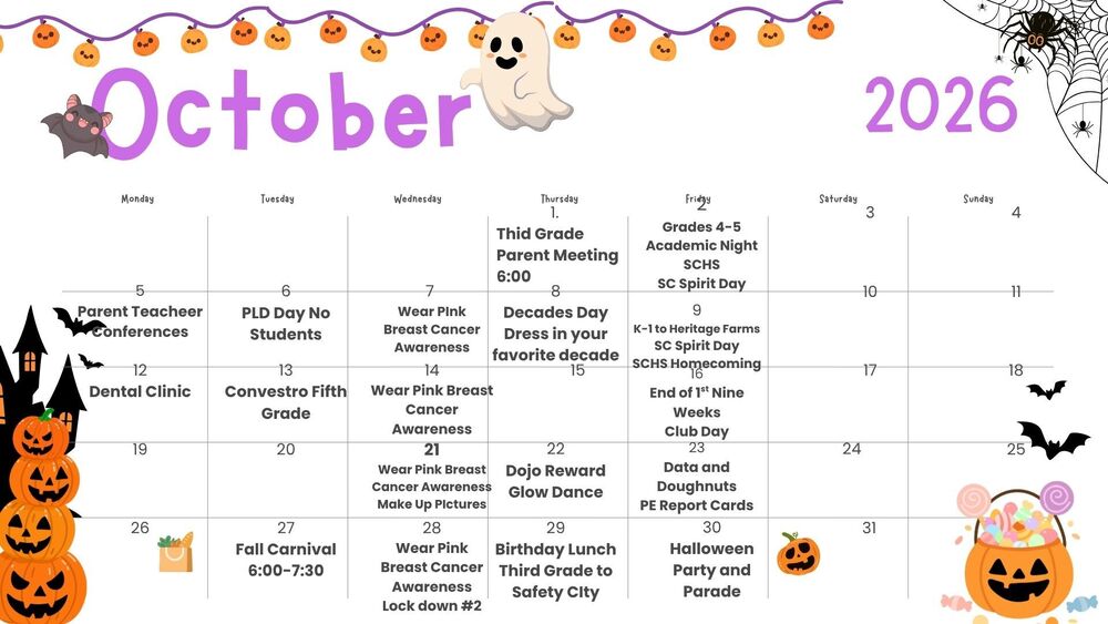 October Calendar