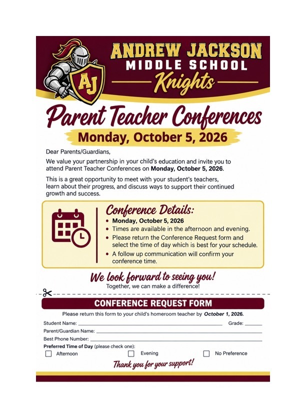 Parent Teacher Conferences Announced
