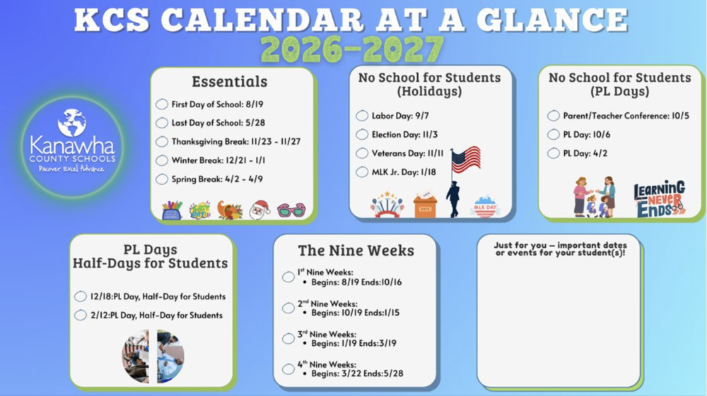 highlights of the new calendar