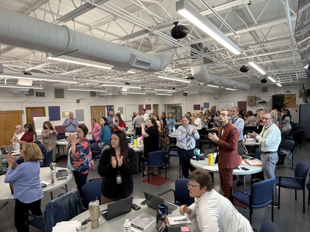 kcs principals giving a standing ovation for Veteran Jessica Lynch