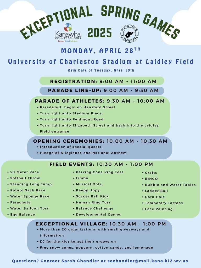 event list for the 2025 exceptional spring games