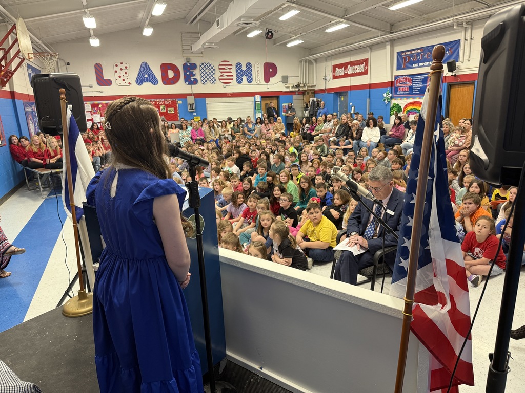 pinch student addressing the crowd at the start of leadership day