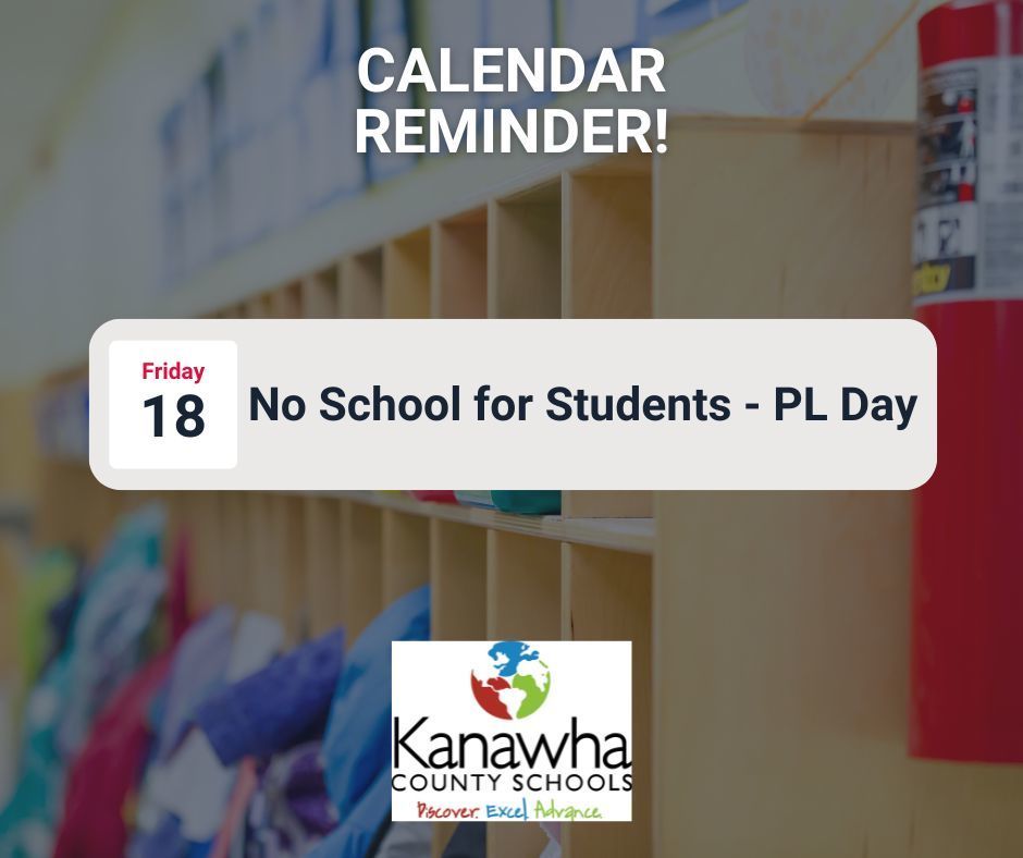 friday april 18th is a PL day in KCS. No school for students. 