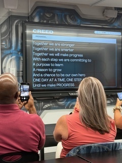 teachers attending a presentation at the ron clark academy.