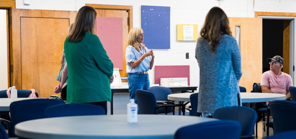 kcs middle and high school counselors at their beginning of the year meeting at the edison training center in south charleston.