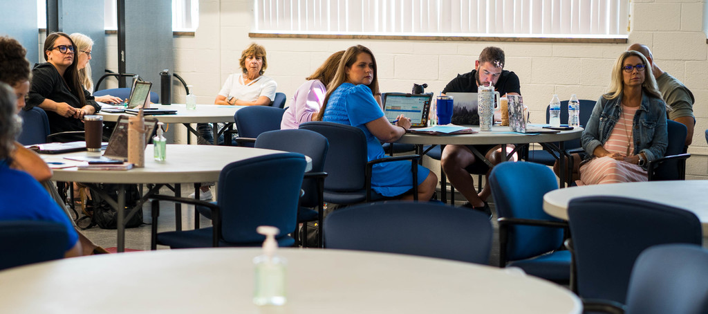 kcs middle and high school counselors at their beginning of the year meeting at the edison training center in south charleston.