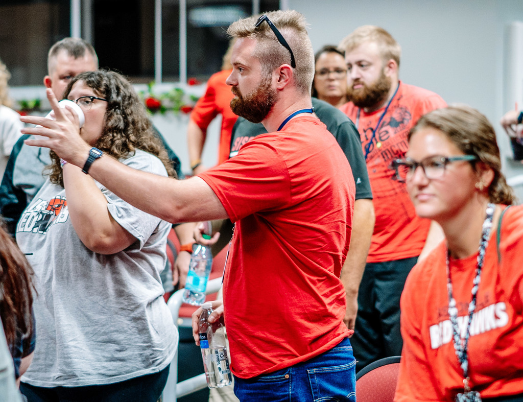 KCS staff welcome back meeting at Sissonville High School.