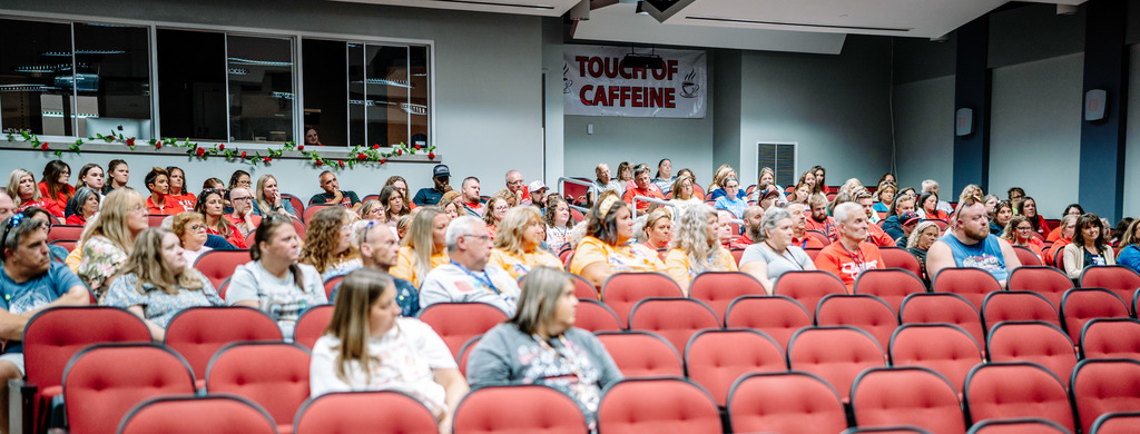 KCS staff welcome back meeting at Sissonville High School.