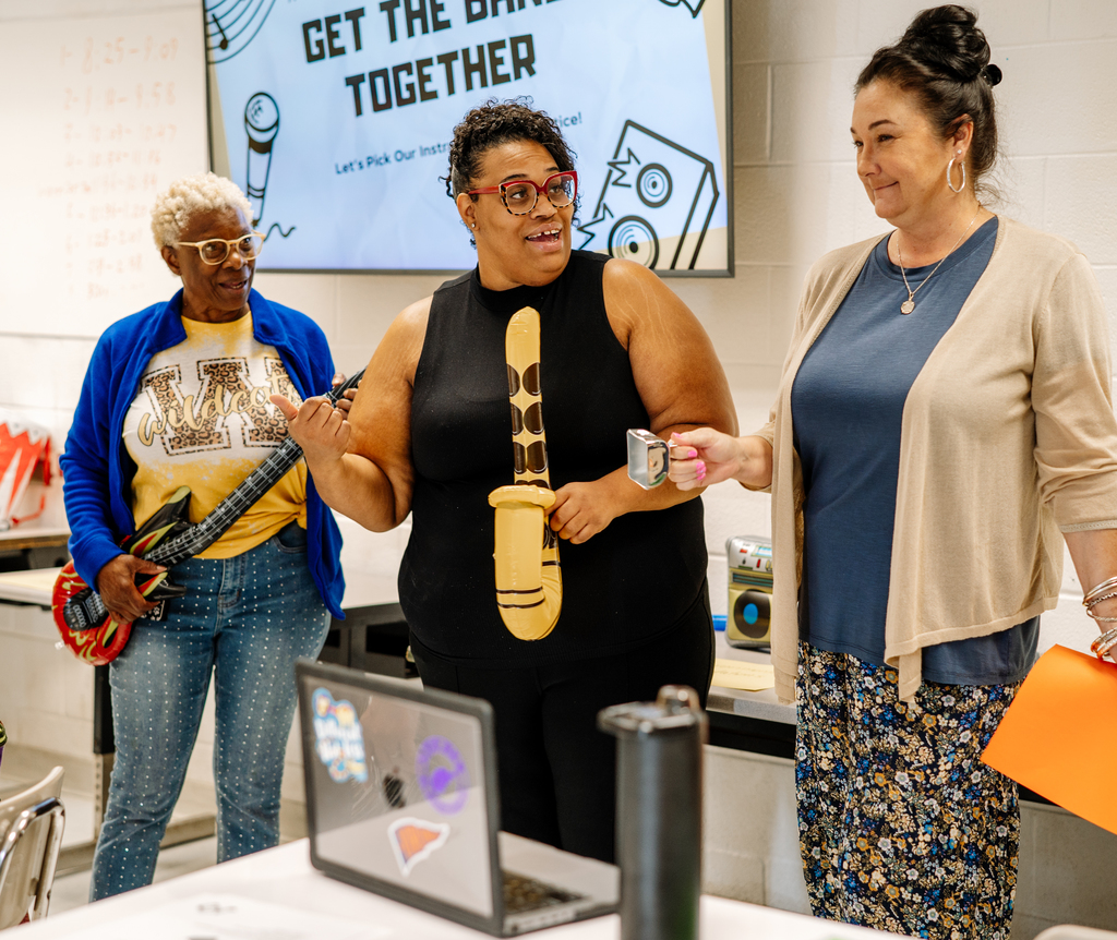 special education teachers and aides at their beginning of the year meeting at Riverside High School on August 13th, 2025.