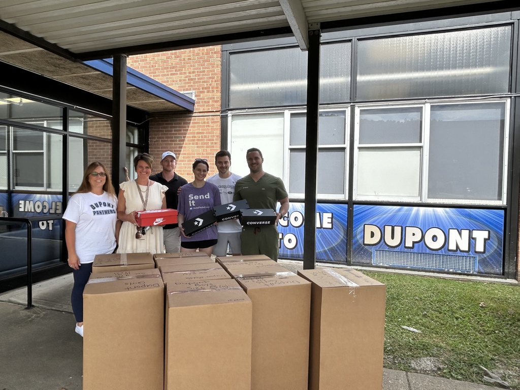 Kids of Kanawha donating shoes to kcs schools.