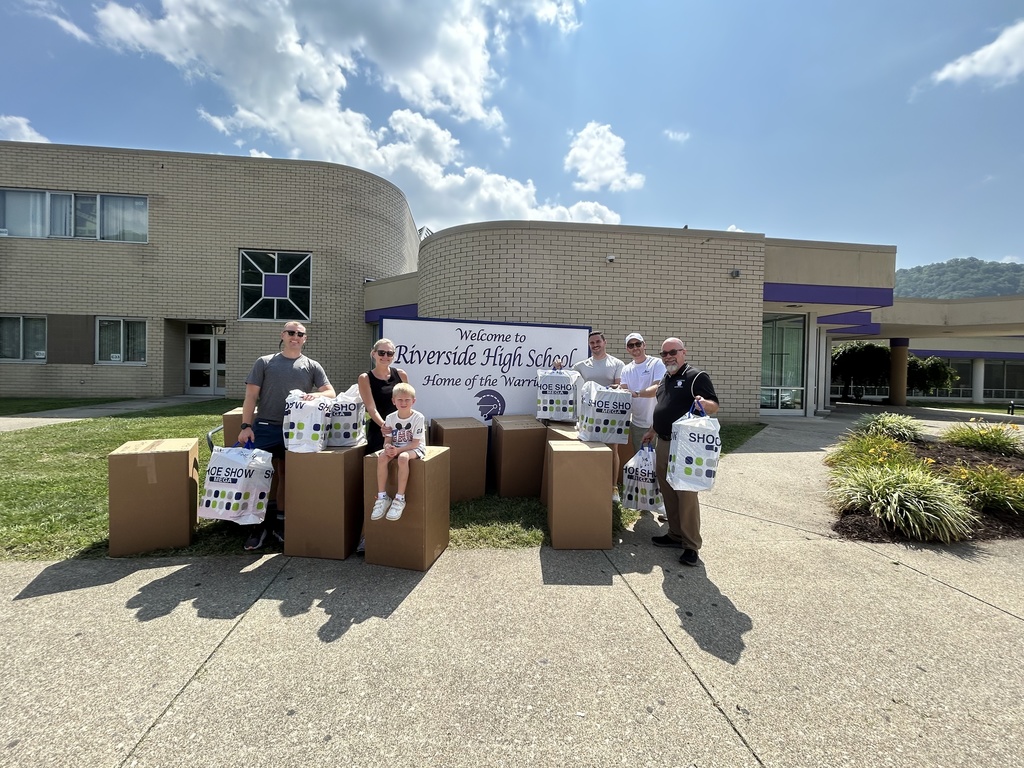 Kids of Kanawha donating shoes to kcs schools.