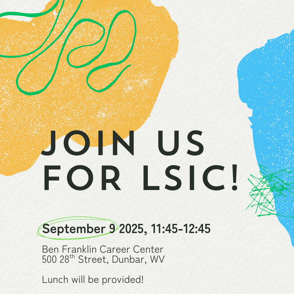 Join us Tuesday, September 9th at 11:45 am for our LSIC Organizational Meeting! The meeting with commence here at Ben Franklin Career Center! First required meeting immediately to follow.