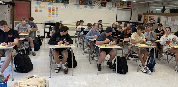 students in desks 