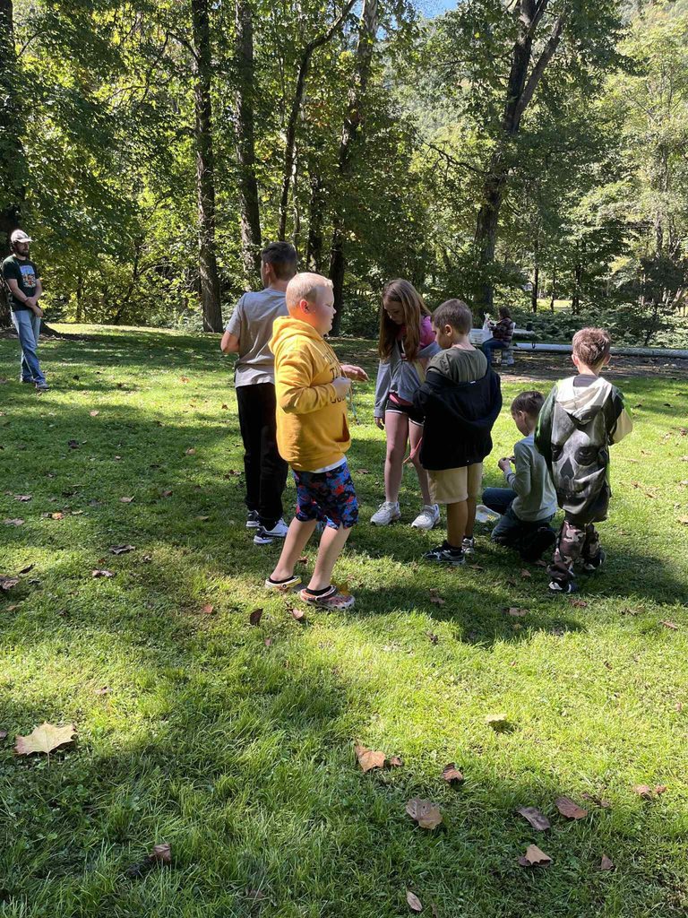 pratt students participating in a lesson about the water cycle.