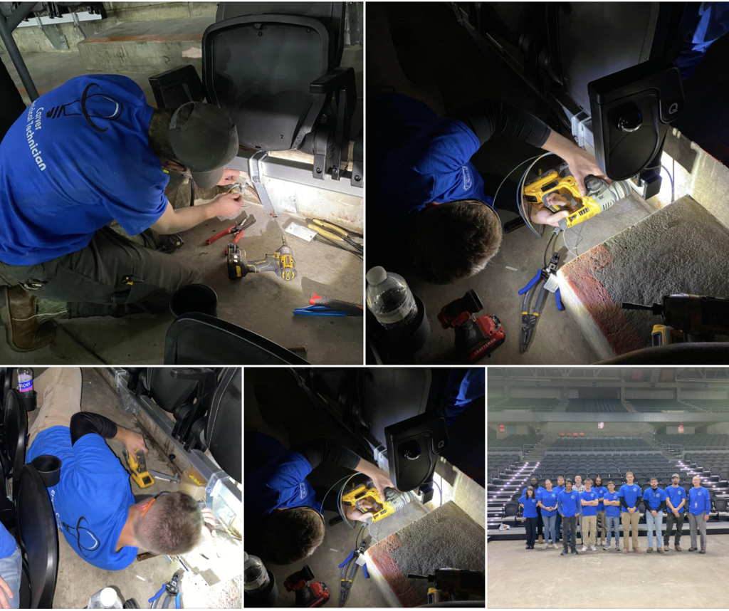 Students on the Job at the Civic Center