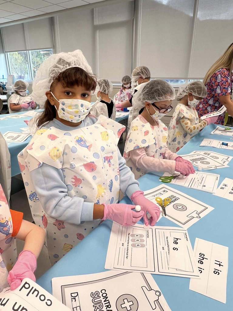 students working during their lesson.