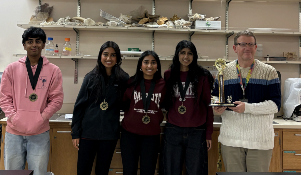 GW science students in a group