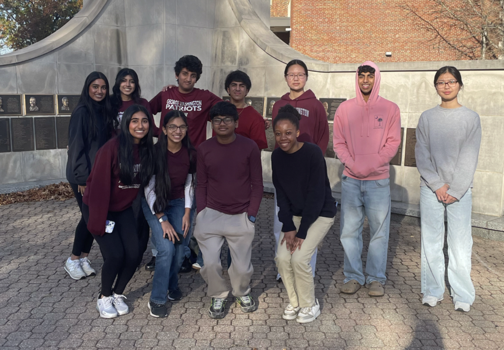 GW science students in a group