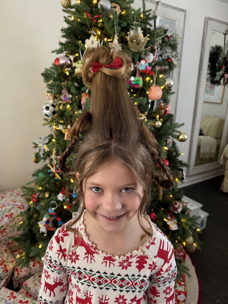 student with cindy lou who hair.