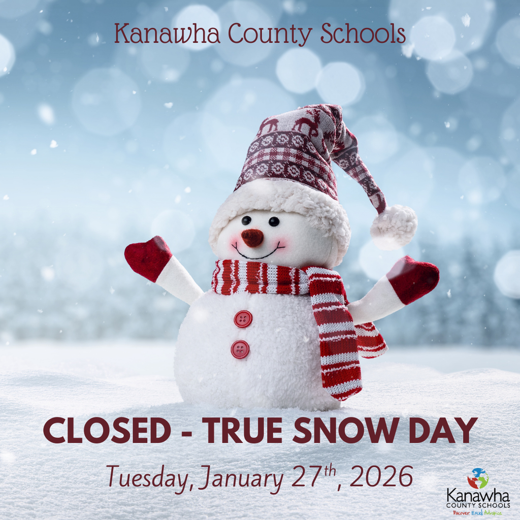 KCS closed Tuesday, January 27th, due to weather. True snow day.