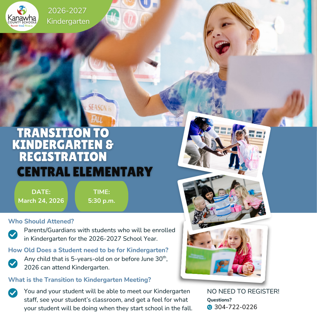 Central Kindergarten Transition - March 24, 2026 5:30 p.m.