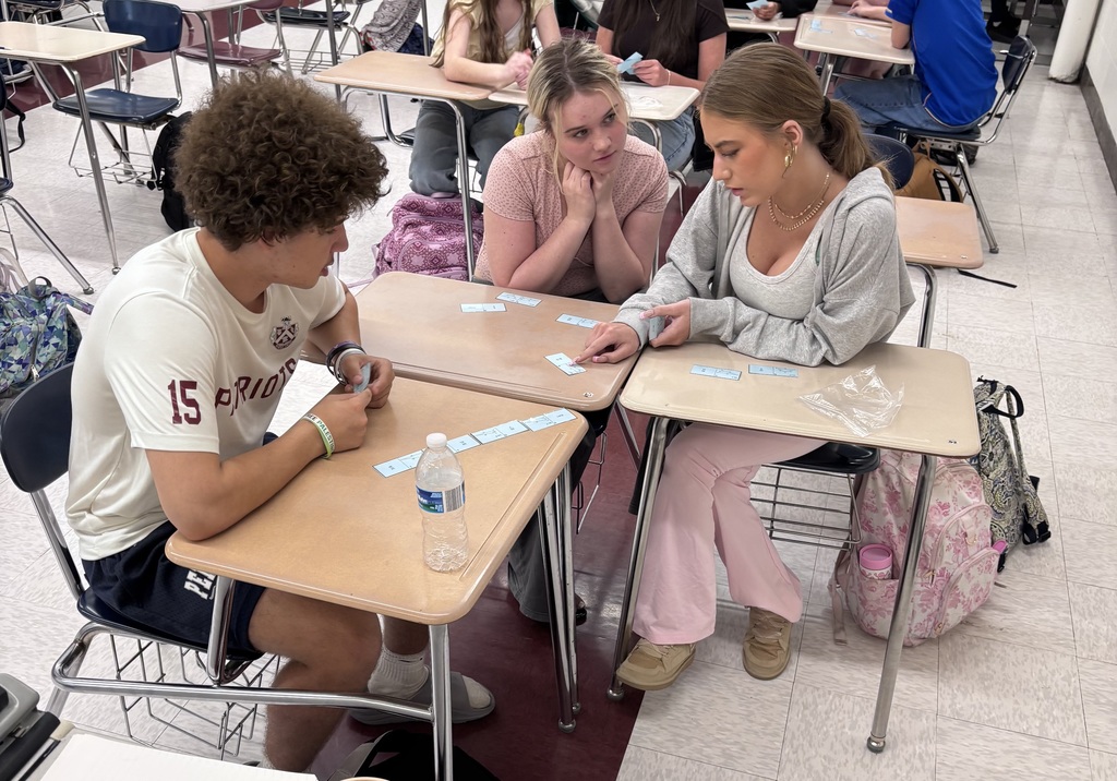 geometry students in a group