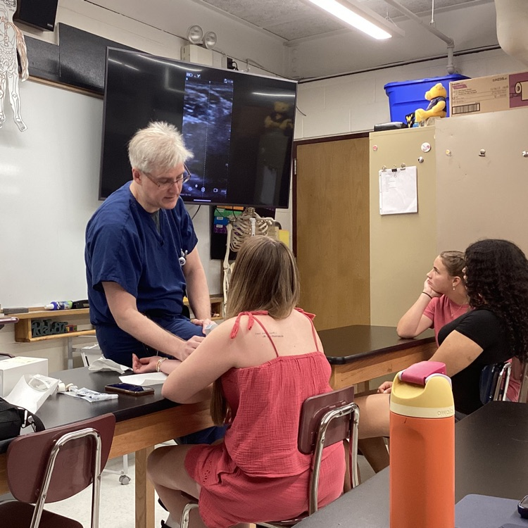 anatomy students learning 