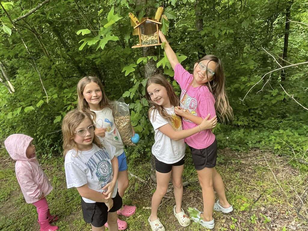 Students on trail.