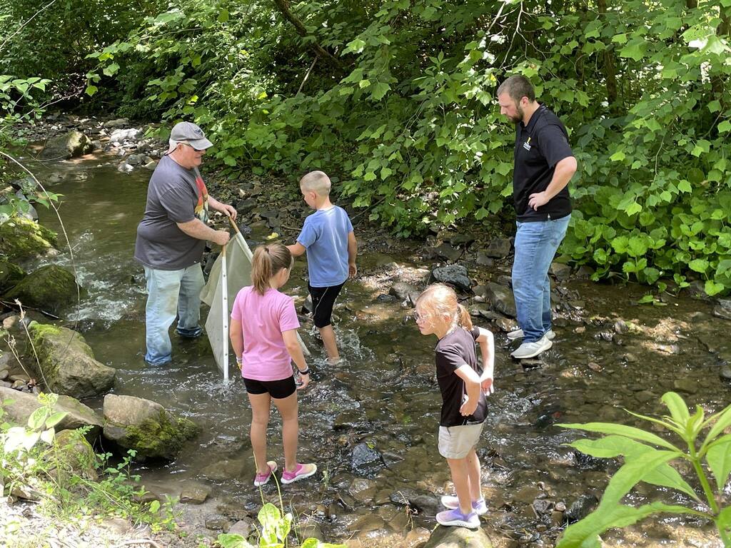 Students on trail.
