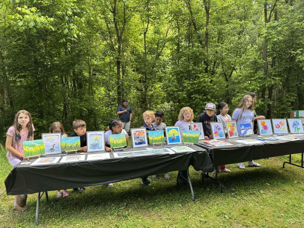Students on trail.